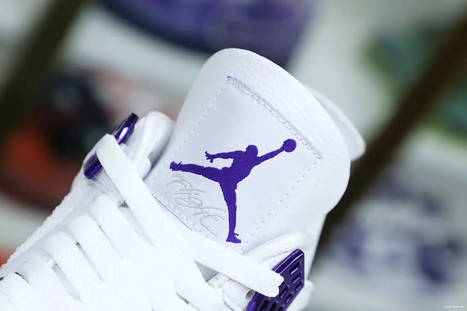 JORDAN AIR METALLIC 4 Kimikick PURPLE 0716